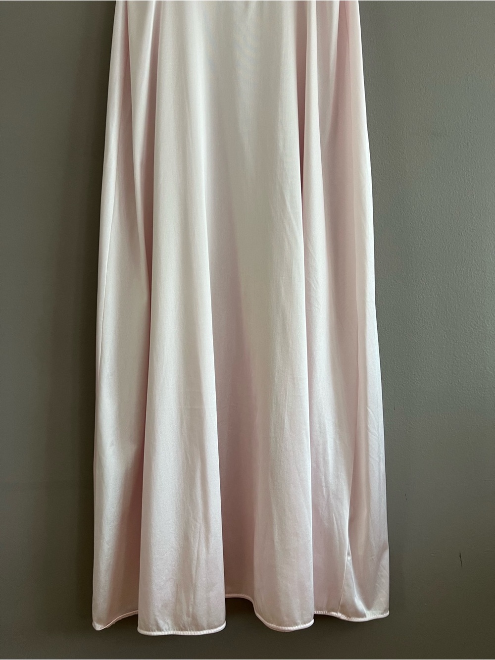 Vtg JC Penny Nightgown Women Large Pink Long Dress Lace Babydoll Coquette USA - Picture 5 of 14